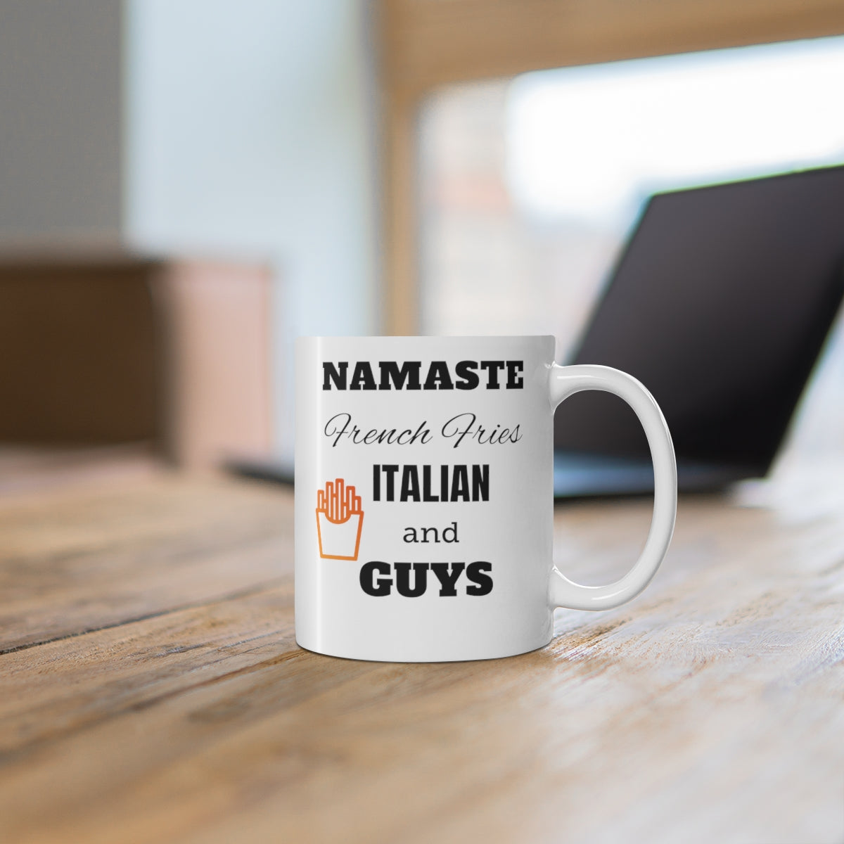 Namaste French Fries And Italian Guys Premium Coffee Mug