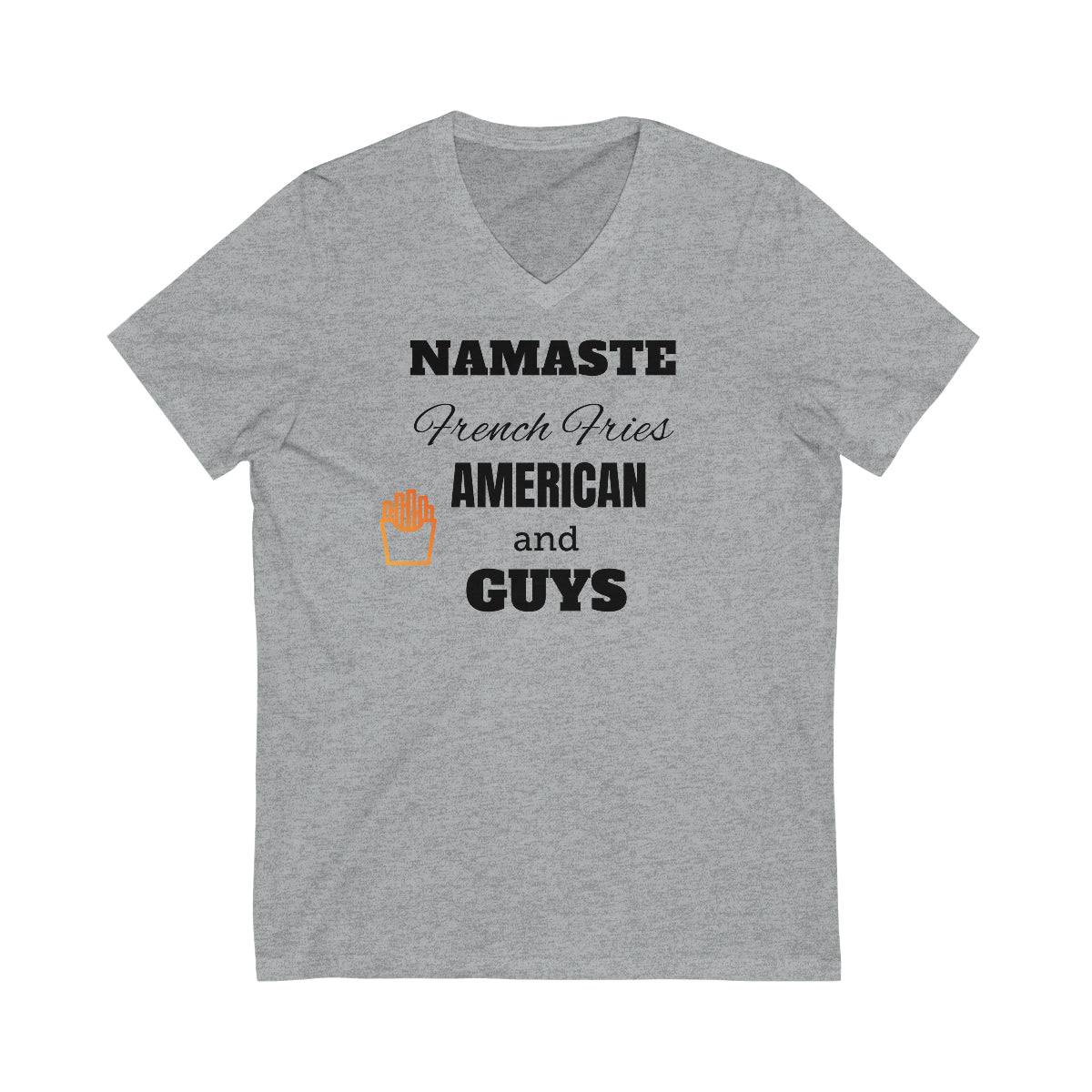 Namaste American Guys V-Neck Unisex Soft T-Shirt