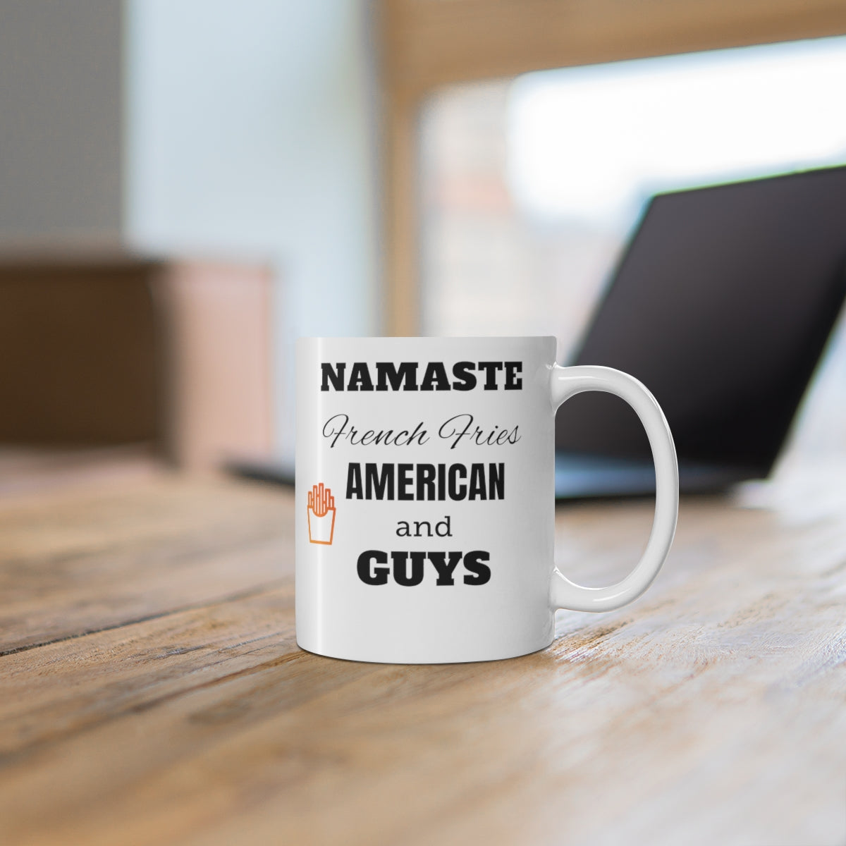 Namaste French Fries And American Guys Premium Coffee Mug