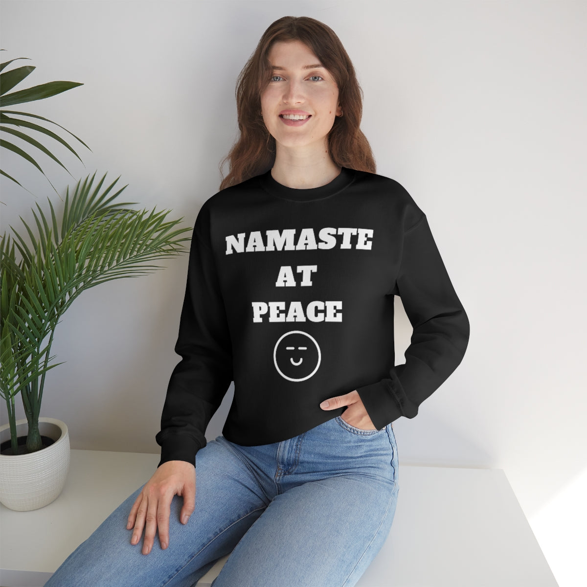 Namaste At Peace Premium Unisex Sweatshirt